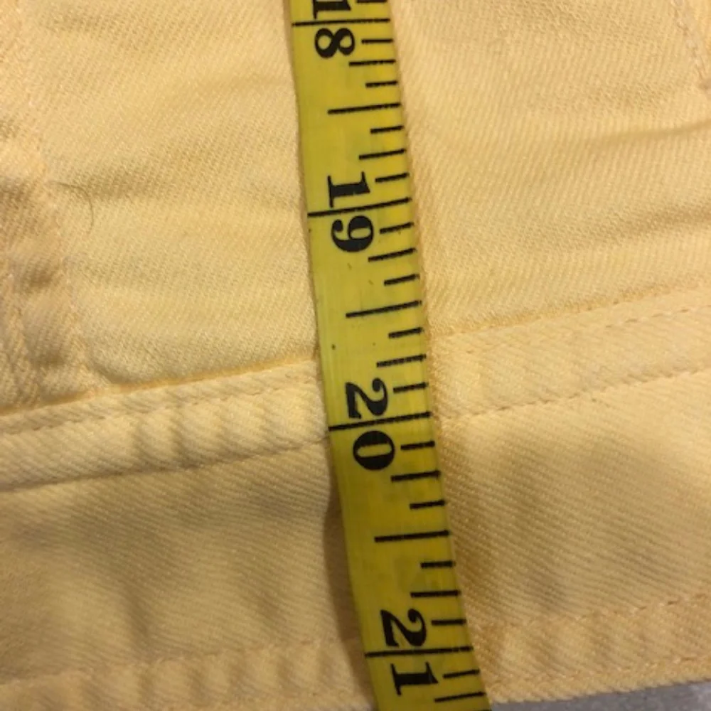 Talbots trucker denim jacket yellow sz m - Picture 6 of 8